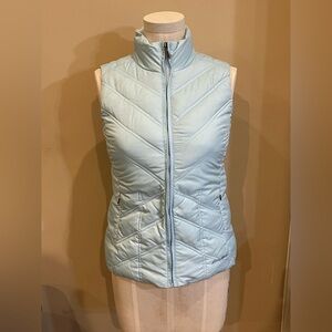 Eddie Bauer Premium Goose Down Light Blue Puffer Vest